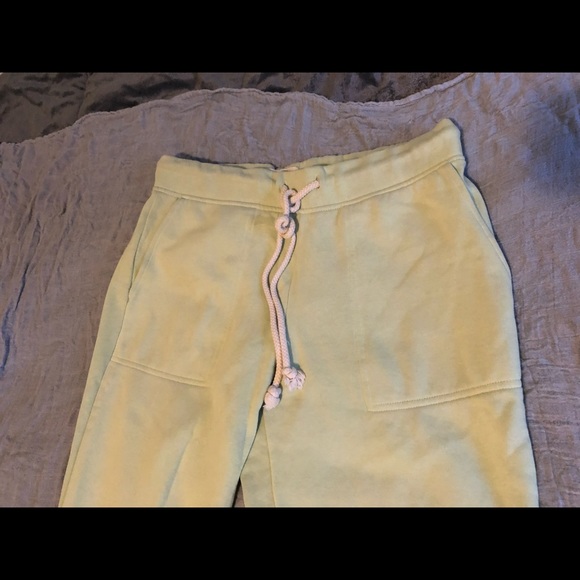 Lou & grey fleeceback jersey sweatpants S celery ice - Picture 3 of 6